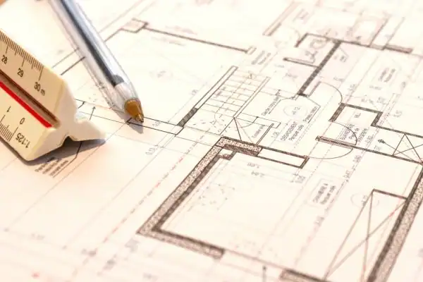 Image of architect Elland drawings